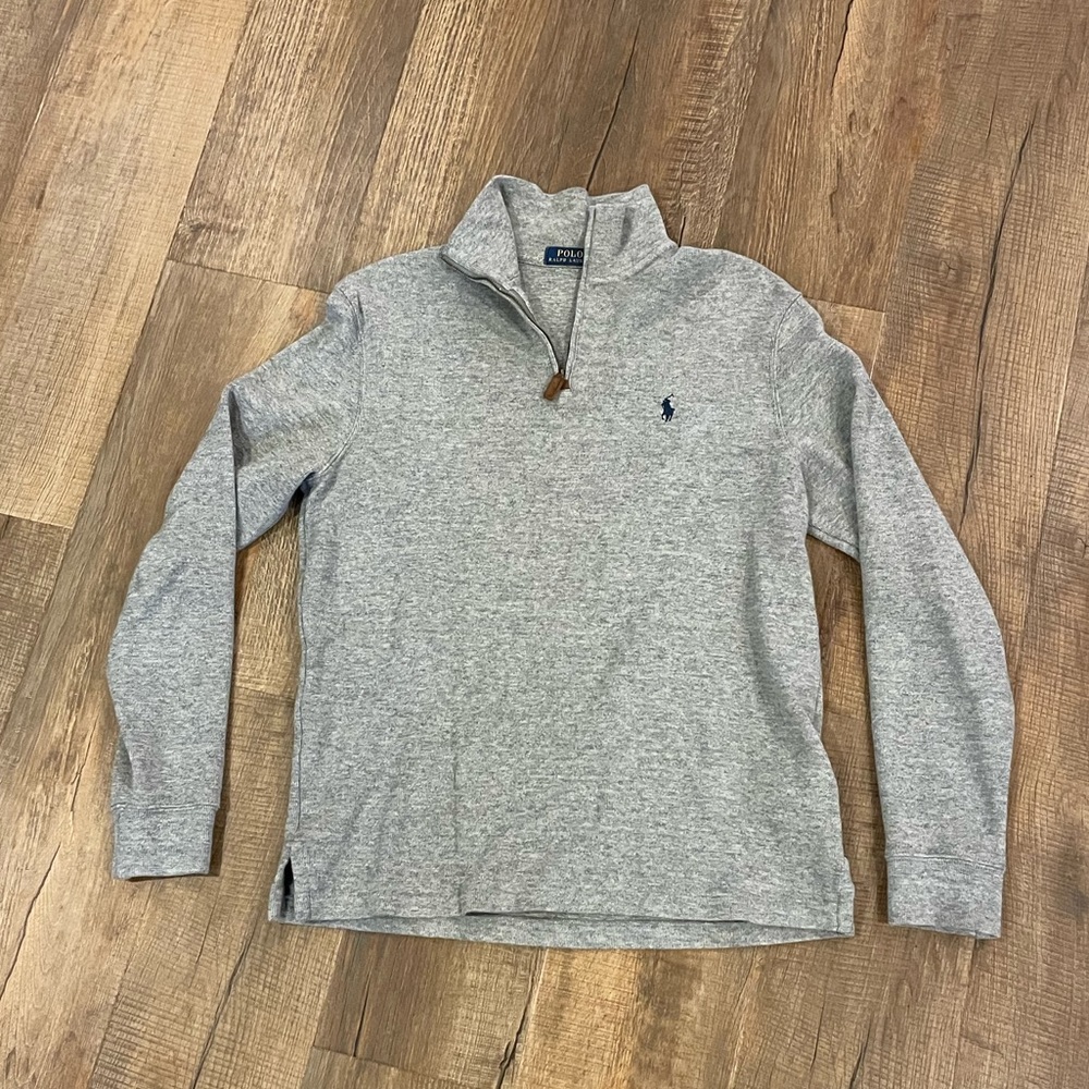 Men’s polo quarter zip sweater